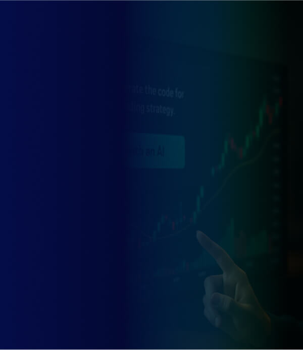 Trader on computer